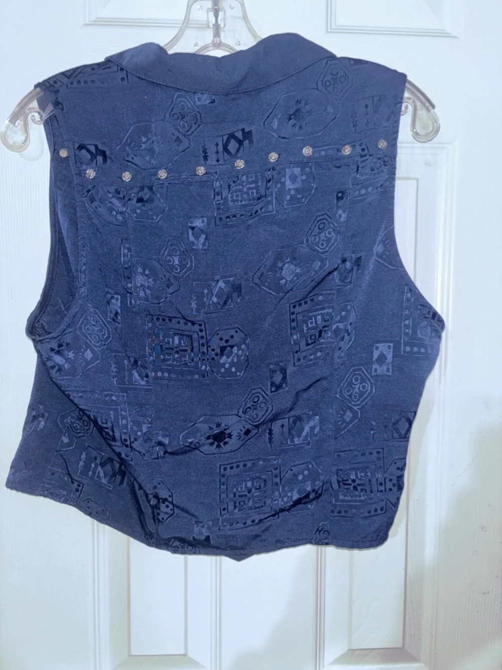Wrangler Navy Western Snap Shirt Jacket - Picture 6 of 6